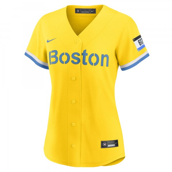 Women's Boston Red Sox David Ortiz Nike Gold City Connect Replica Player Jersey