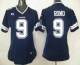 Nike Dallas Cowboys #9 Tony Romo Navy Blue Team Color With C Patch Women's Stitched NFL Elite Jersey