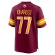 Men's Washington Commanders Saahdiq Charles Nike  Burgundy  Game Jersey