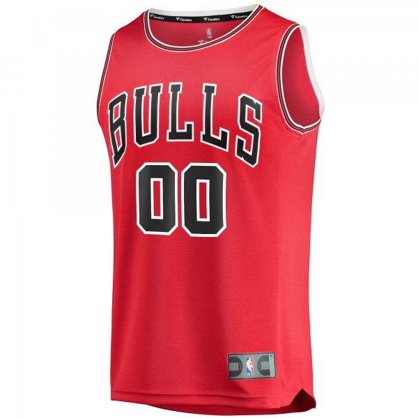 Men's Chicago Bulls Fanatics Red Fast Break Custom Replica Jersey - Icon Edition