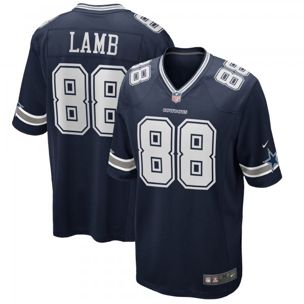 Men's Dallas Cowboys CeeDee Lamb Nike Navy Game Jersey