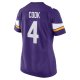 Women's Minnesota Vikings Dalvin Cook Nike Purple Player Jersey