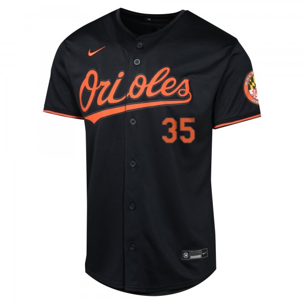 Youth Baltimore Orioles Adley Rutschman Nike Black Alternate Limited Player Jersey