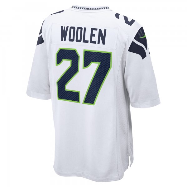 Men's Seattle Seahawks Tariq Woolen Nike White Game Player Jersey