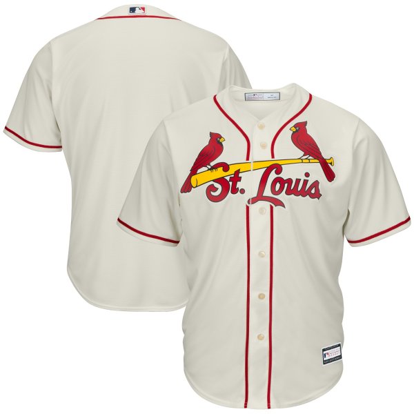 Men's St. Louis Cardinals Cream Big & Tall Replica Team Jersey