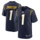 Men's Los Angeles Chargers Quentin Johnston Nike Navy Alternate Game Jersey