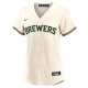 Women's Milwaukee Brewers Christian Yelich Nike Cream Home Replica Player Jersey