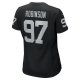 Women's Las Vegas Raiders Janarius Robinson Nike  Black Team Game Jersey