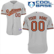 Baltimore Orioles Grey Men's Customized MLB Jersey