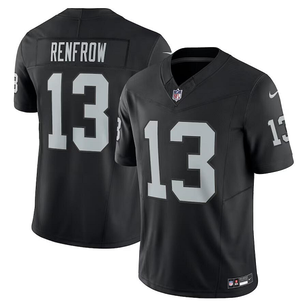 Men's Las Vegas Raiders #13 Hunter Renfrow Nike Black Vapor F.U.S.E. Limited NFL Jersey