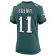 Women's Philadelphia Eagles A.J. Brown Nike Midnight Green Team Game Jersey