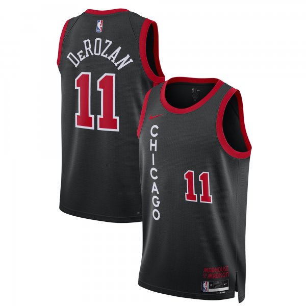 Unisex Chicago Bulls DeMar DeRozan Nike Black 2023/24 Swingman Jersey - City Edition