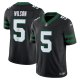 Men's New York Jets Garrett Wilson Nike Legacy Black Alternate Vapor F.U.S.E. Limited Jersey