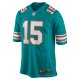 Men's Miami Dolphins Jaelan Phillips Nike Aqua Alternate Game Jersey