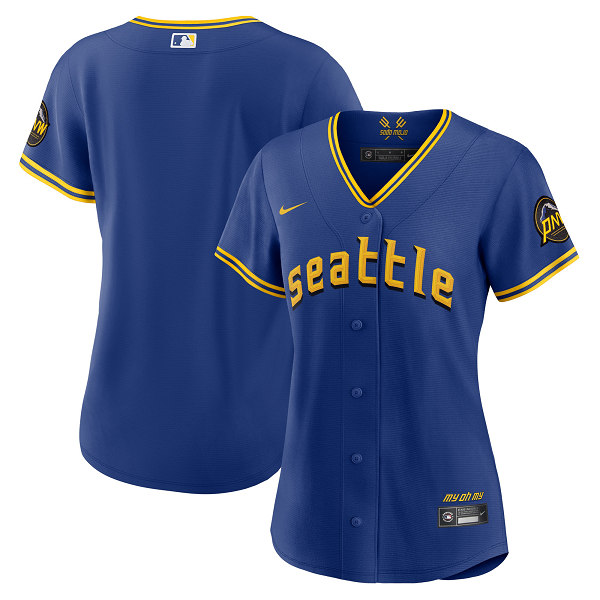 Women's Seattle Mariners Nike Royal 2023 City Connect Cool Base Jersey