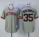 Detroit Tigers #35 Justin Verlander Grey Cooperstown Throwback Stitched MLB Jersey