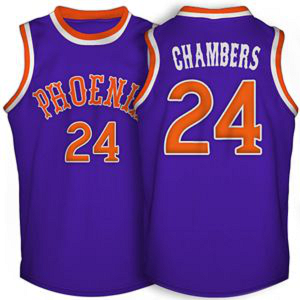 Men's Phoenix Suns #24 Tom Chambers Blue NBA 1988-89 Throwback Jersey