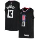 Youth LA Clippers Paul George Jordan Brand Black 2020/21 Swingman Player Jersey - Statement Edition