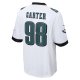 Men's Philadelphia Eagles Jalen Carter Nike  White  Game Jersey