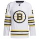 Men's Boston Bruins Brad Marchand adidas White  Primegreen 100th Anniversary Player Jersey