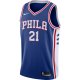 Men's Philadelphia 76ers Joel Embiid Nike Royal Swingman Jersey - Icon Edition