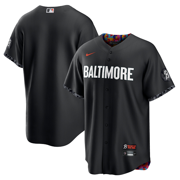 Men's Baltimore Orioles Nike Black 2023 City Connect Cool Base Jersey