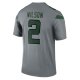 Men's New York Jets Zach Wilson Nike Gray Inverted Legend Jersey