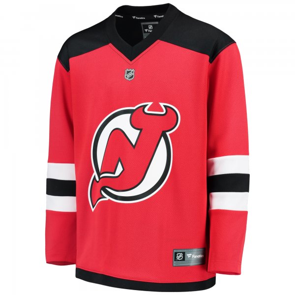 Youth New Jersey Devils Fanatics Red Home Replica Blank Jersey