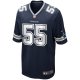 Men's Dallas Cowboys Leighton Vander Esch Nike Navy Game Player Jersey