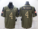 Dallas Cowboys Dak Prescott Olive Men's Stitched NFL Limited 2021 Salute to Service Jersey