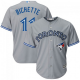 Men's Majestic Toronto Blue Jays #11 Bo Bichette Gray Cool Base Road MLB Jersey