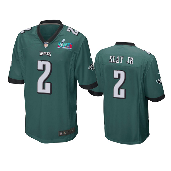 Men's Philadelphia Eagles #2 Darius Slay Jr Midnight Green Super Bowl LVII Limited Jersey