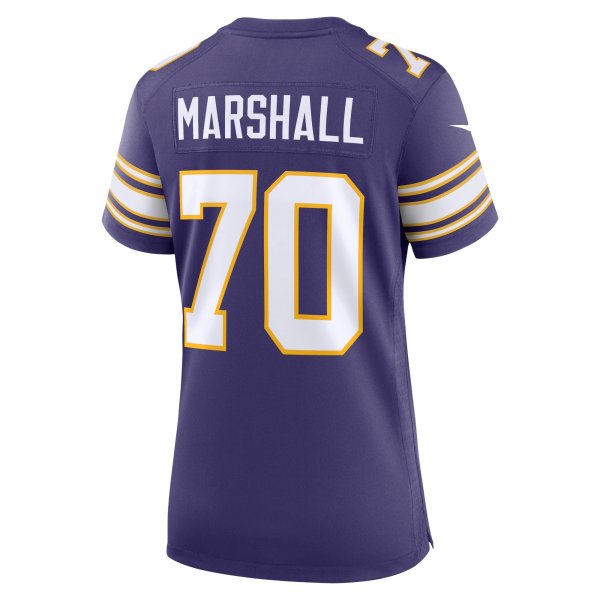 Women's Minnesota Vikings Jim Marshall Nike Purple Classic Retired Player Jersey