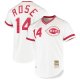 Men's Cincinnati Reds Pete Rose Mitchell & Ness White Cooperstown Collection Jersey