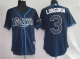 Tampa Bay Rays #3 Evan Longoria Dark Blue Stitched MLB Jersey