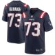 Men's New England Patriots John Hannah Nike Navy Game Retired Player Jersey