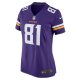 Women's Minnesota Vikings Malik Knowles Nike  Purple Team Game Jersey