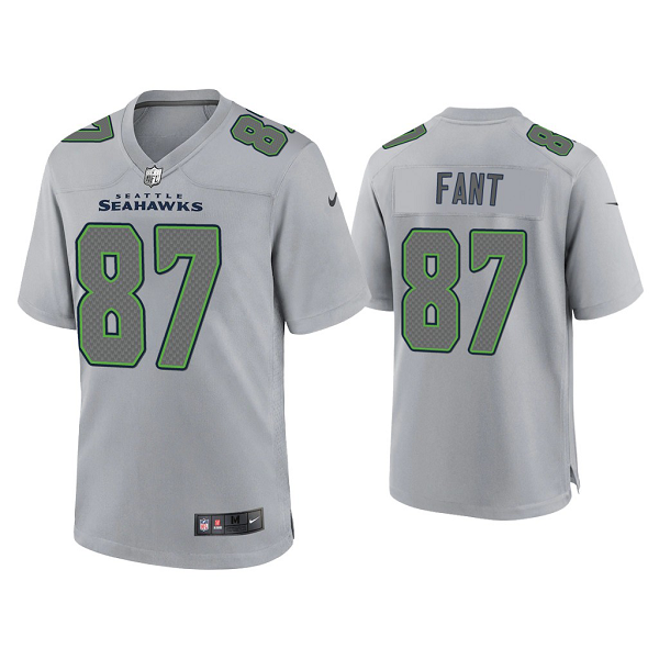 Men's Seattle Seahawks Noah Fant Gray Atmosphere Fashion Game Jersey