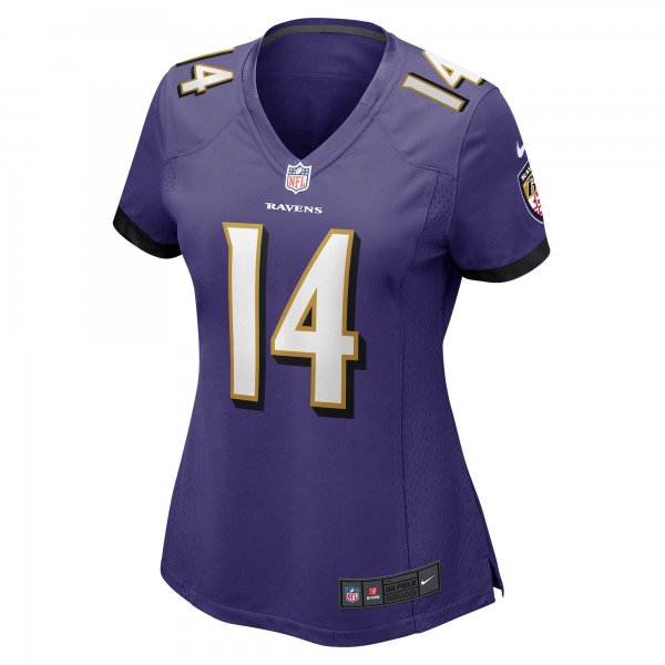 Women's Baltimore Ravens Kyle Hamilton Nike Purple Player Game Jersey