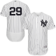 New York Yankees #29 Todd Frazier White Strip Flexbase Collection Stitched MLB Jersey