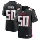 Men's Atlanta Falcons Tae Davis Nike  Black Team Game Jersey