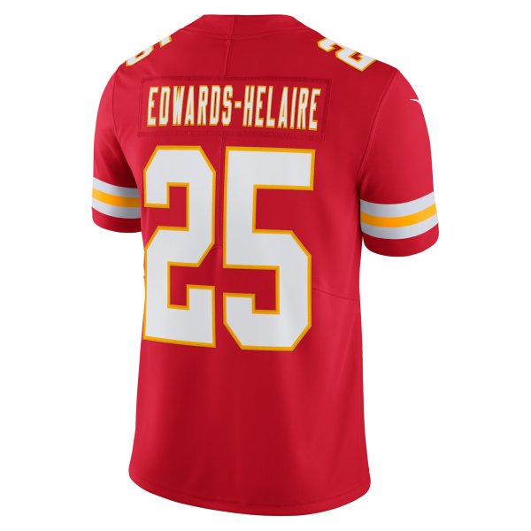 Men's Kansas City Chiefs Clyde Edwards-Helaire Nike Red Vapor Limited Jersey