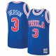 Men's Philadelphia 76ers Allen Iverson Mitchell & Ness Royal 1996/97 Hardwood Classics Throwback Swingman Jersey