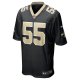 Men's New Orleans Saints Isaiah Foskey Nike  Black Team Game Jersey