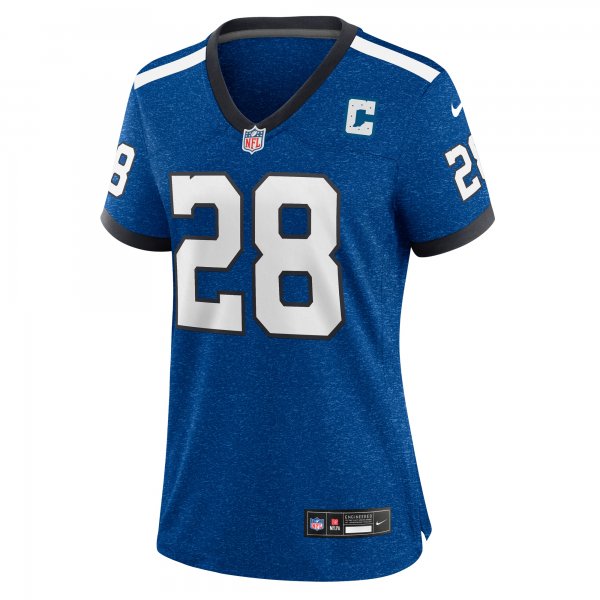 Women's Indianapolis Colts Marshall Faulk Nike Royal Indiana Nights Alternate Game Jersey