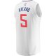 Men's LA Clippers Bones Hyland Fanatics White Fast Break Player Jersey - Association Edition