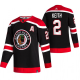 Chicago Blackhawks #2 Duncan Keith Black Men's Adidas 2020-21 Reverse Retro Alternate NHL Jersey