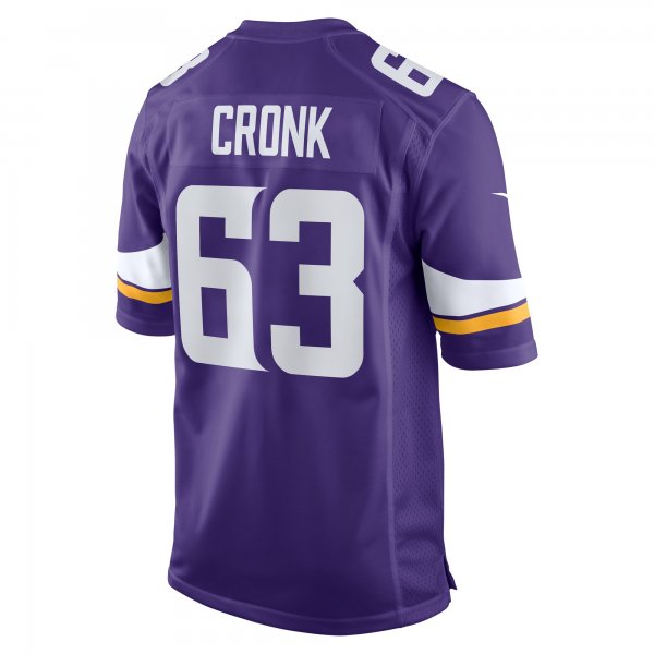 Men's Minnesota Vikings Coy Cronk Nike  Purple Team Game Jersey