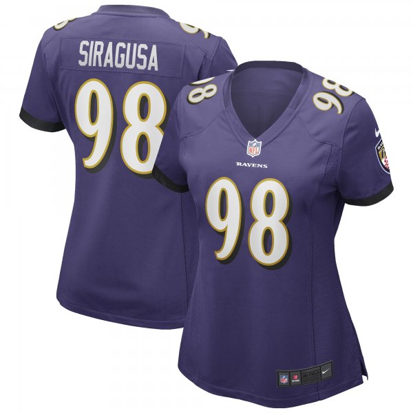 Women's Baltimore Ravens Tony Siragusa Nike Purple Game Retired Player Jersey