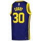 Youth Golden State Warriors Stephen Curry Jordan Brand Blue Swingman Jersey - Statement Edition